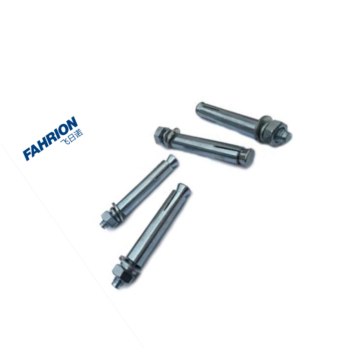 FAHRION/飞日诺 国标管式大头膨胀螺栓 碳钢 蓝白锌 膨胀螺栓 否 M8 100 80 GD99-900-3276 1个