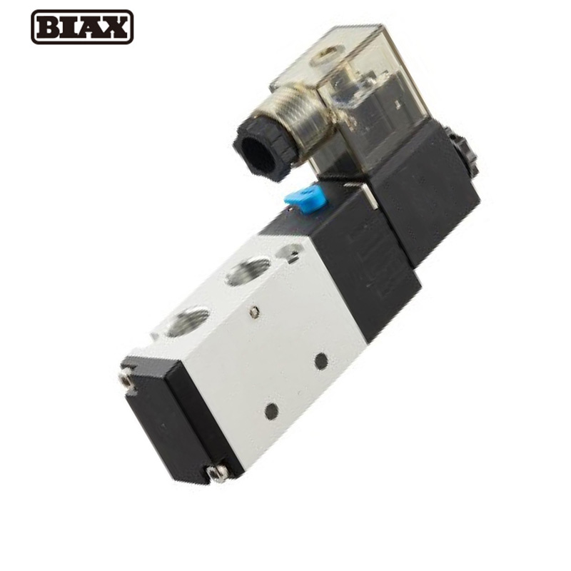 BIAX/巴克斯 4V210-08-A电磁阀 AT91-100-2584 二位五通 引线式 1/4" AC220V 4V210-08-A 1个