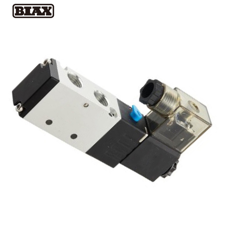 BIAX/巴克斯 4V210-08-A电磁阀 AT91-100-2584 二位五通 引线式 1/4" AC220V 4V210-08-A 1个