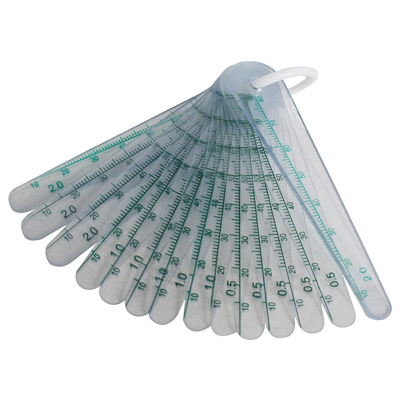 FOWLER/福勒 18件套塑料塞尺 0.05-1.5mm 塑料 51-433-266 1把