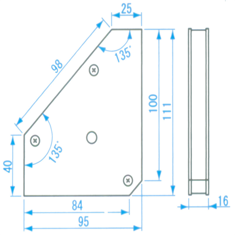 FOWLER/福勒 轻便型焊接用磁力固定器具 147N 磁力固定具 10mT 520g 55-623-298 1个