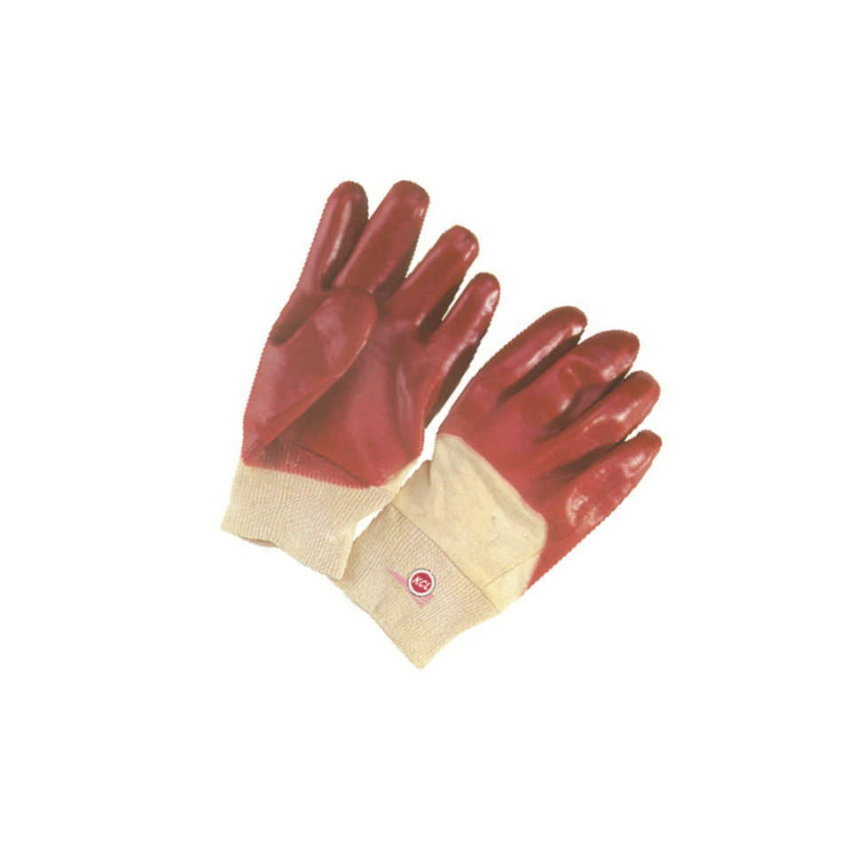 KCL/可兹尔 浸胶手套(PVC棉布浸胶) 均码 PVC 红色 250mm 11121138 1双