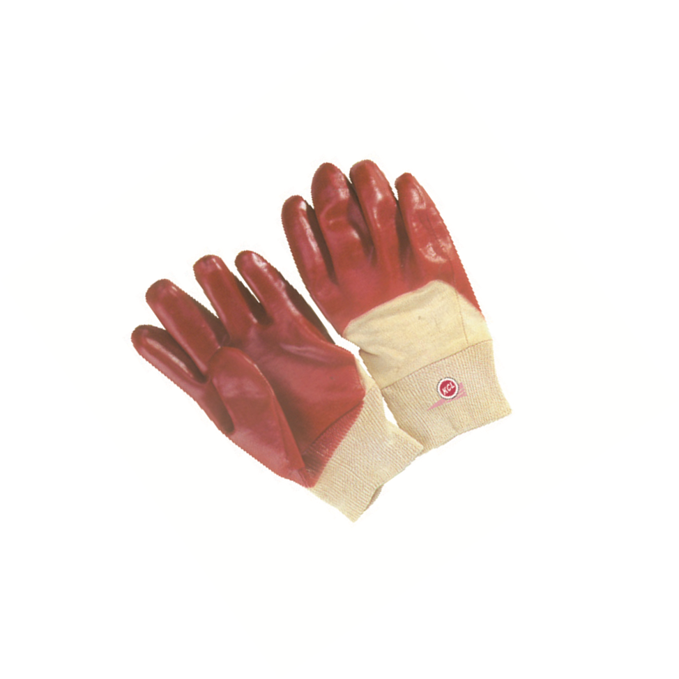 KCL/可兹尔 浸胶手套(PVC棉布浸胶) 均码 PVC 红色 250mm 11121138 1双