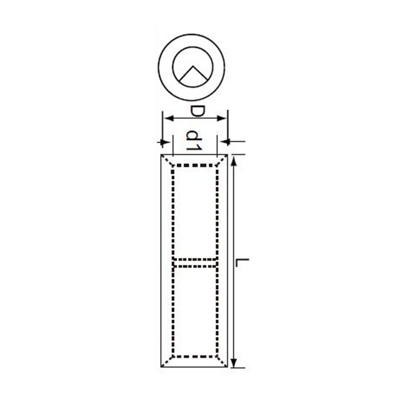 UTICA/优迪佧 中间裸接头 接头 5.1mm 30mm 6.7mm 银色 5.1mm 铜/锡 30mm 70720252 1个
