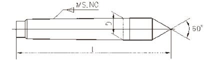FAHRION/飞日诺 固定顶尖 通用 NO.MS3 23.825mm 125mm 0.334kg 0.010mm 76-00240DG3 1个