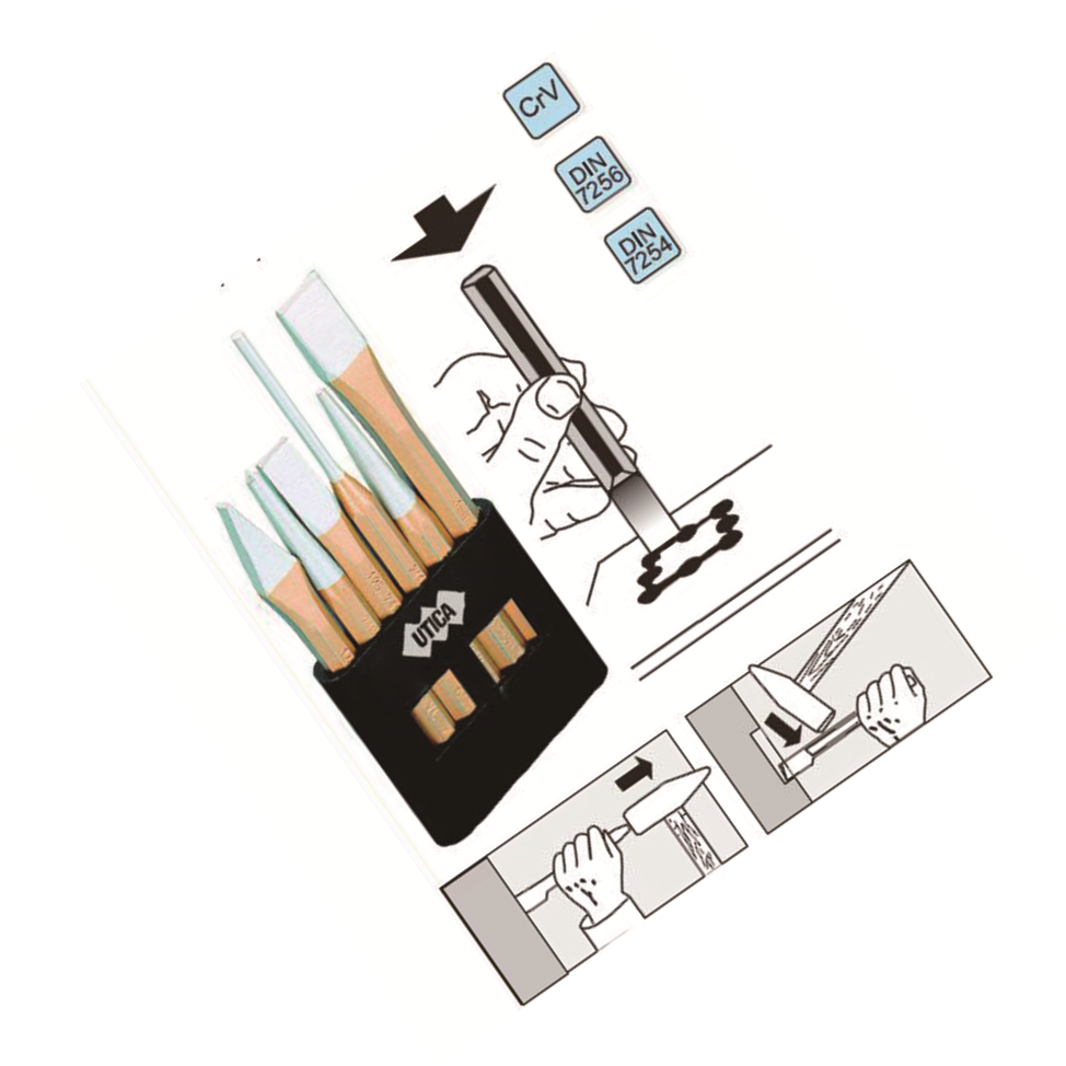 KENTA/克恩达 6件套装冲凿 8193014 1套