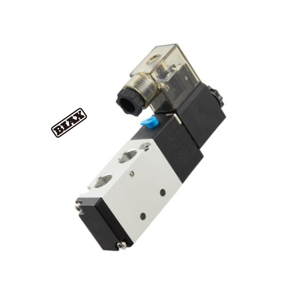 BIAX/巴克斯 4V100系列电磁阀 AT91-100-2581 三位五通 引线式 1/8" AC220V 4A130-06-B 1个