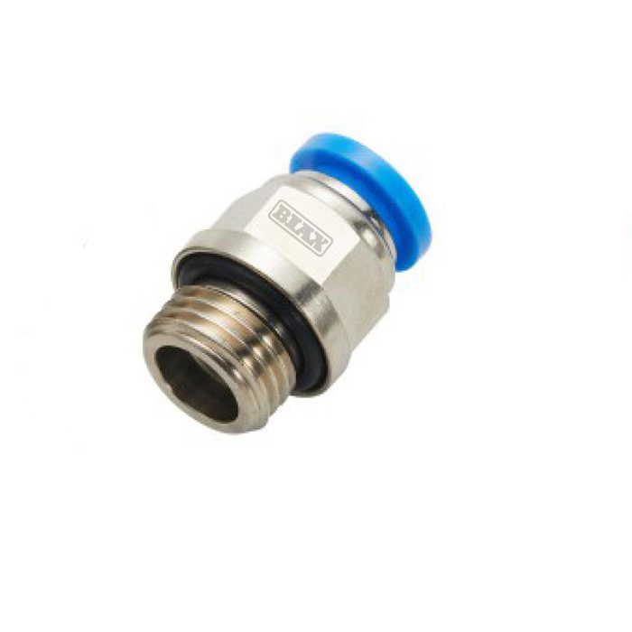 BIAX/巴克斯 螺纹直通G-螺纹快速接头 AT91-100-389 φ6mm φ6mm 不锈钢 APC06-G03 1个