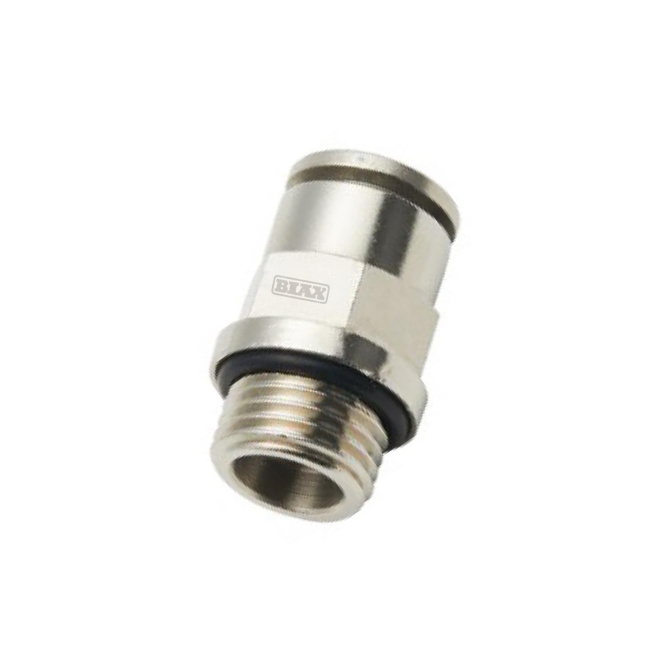 BIAX/巴克斯 全铜螺纹直通-G螺纹快插气管接头 AT91-100-934 直通型 12mm G3/8" 铜 MPC12-G03 1个