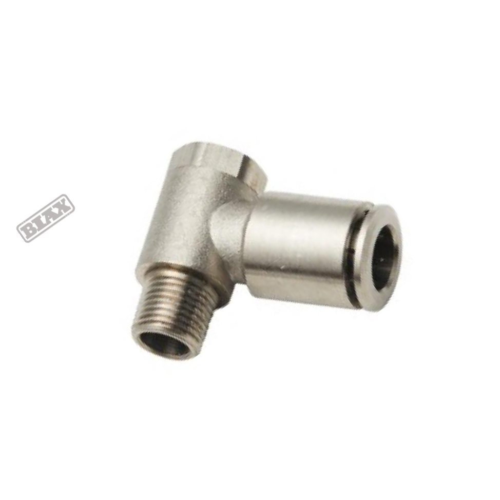 BIAX/巴克斯 全铜外六角弯头快插气管接头 AT91-100-1113 6mm 12mm 铜 MPH06-02 1个