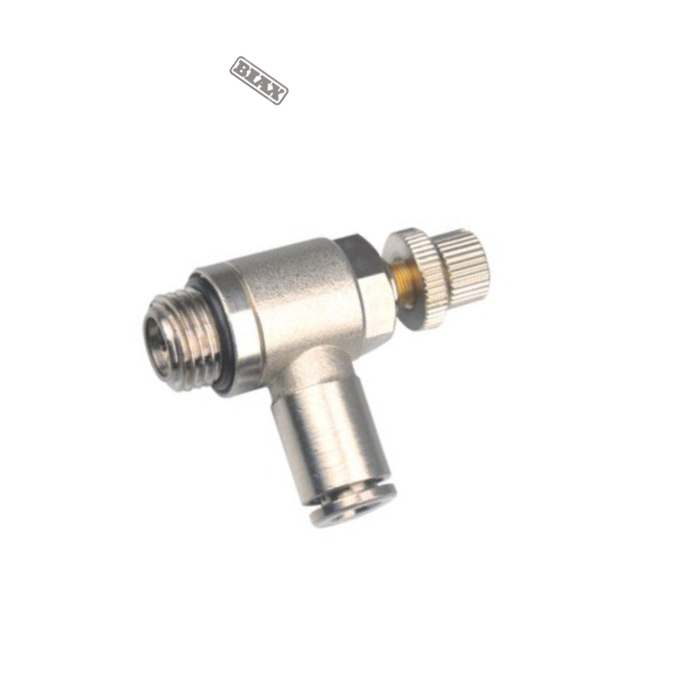 BIAX/巴克斯 全铜节流阀标准型-G螺纹快插气管接头 AT91-100-1151 标准型 6mm 12mm 铜 MSC06-G01 1个