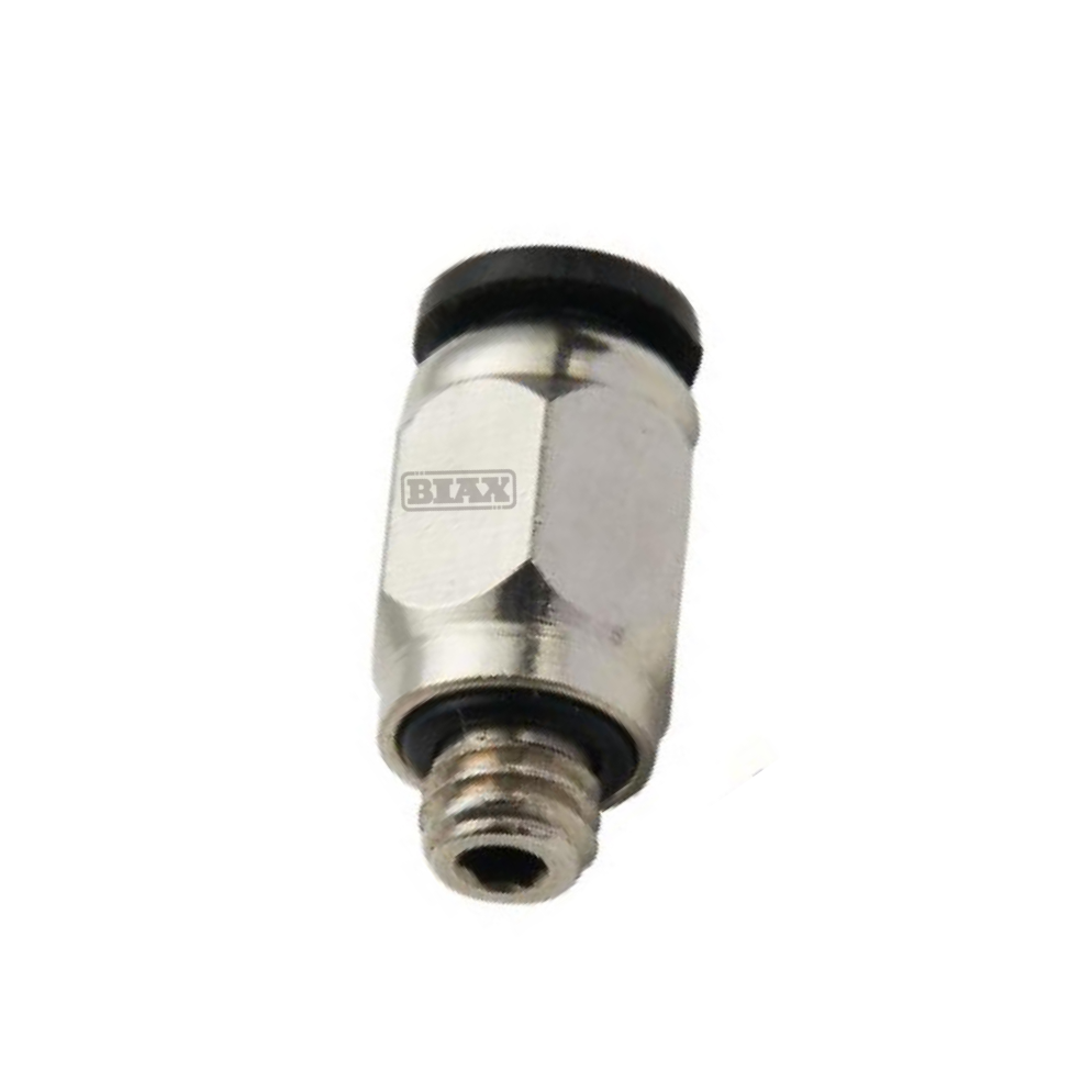 BIAX/巴克斯 PC-C迷你接头 AT91-100-877 6mm M6*1 4mm 铜+塑料 PC06-M6C 1个