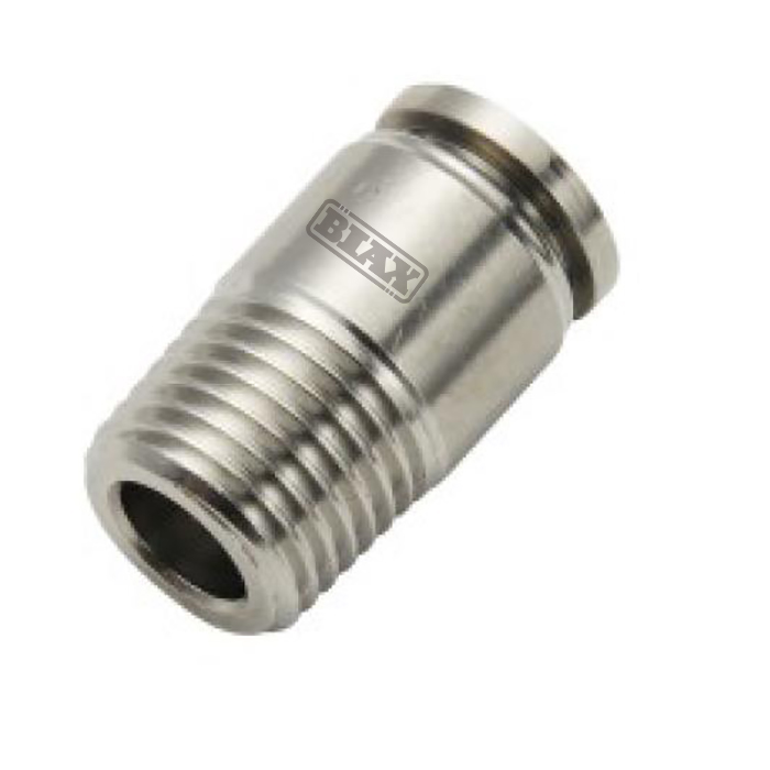 BIAX/巴克斯 SSPOC不锈钢快插接头 AT91-100-1199 8mm R1/2" 不锈钢 SSPOC08-04 1个