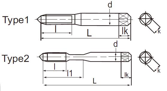 EXACT/赛特 全磨制刃倾角丝锥M1.1 32mm  06662-459 1把