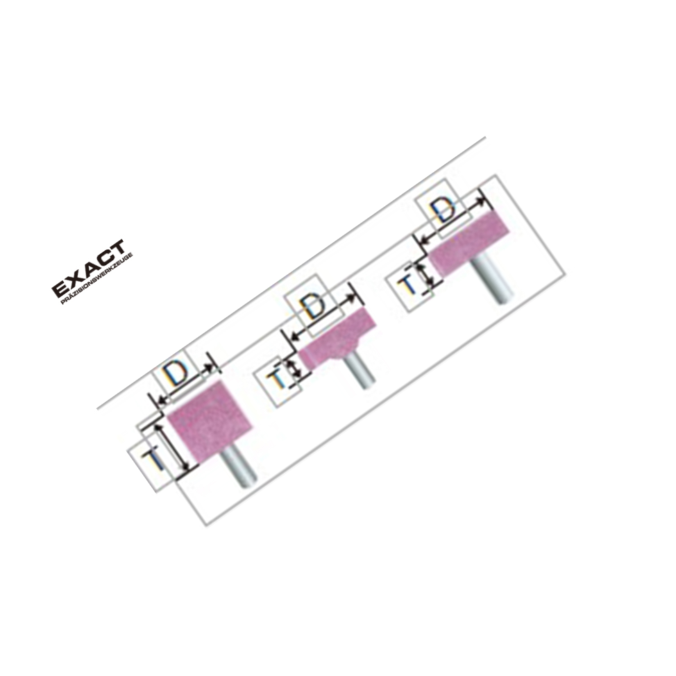 EXACT/赛特 带柄砂轮W型 8*8mm PA 06998642 1个