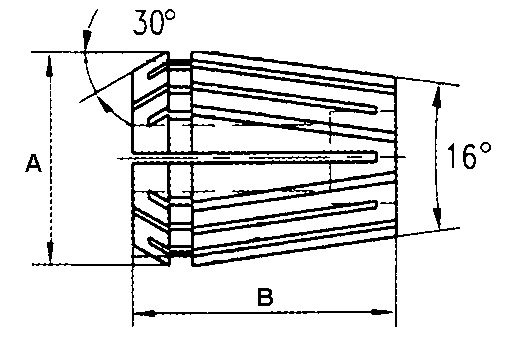 EXACT/赛特 公制ER铣50卡头 通用 9mm 19118320 1个