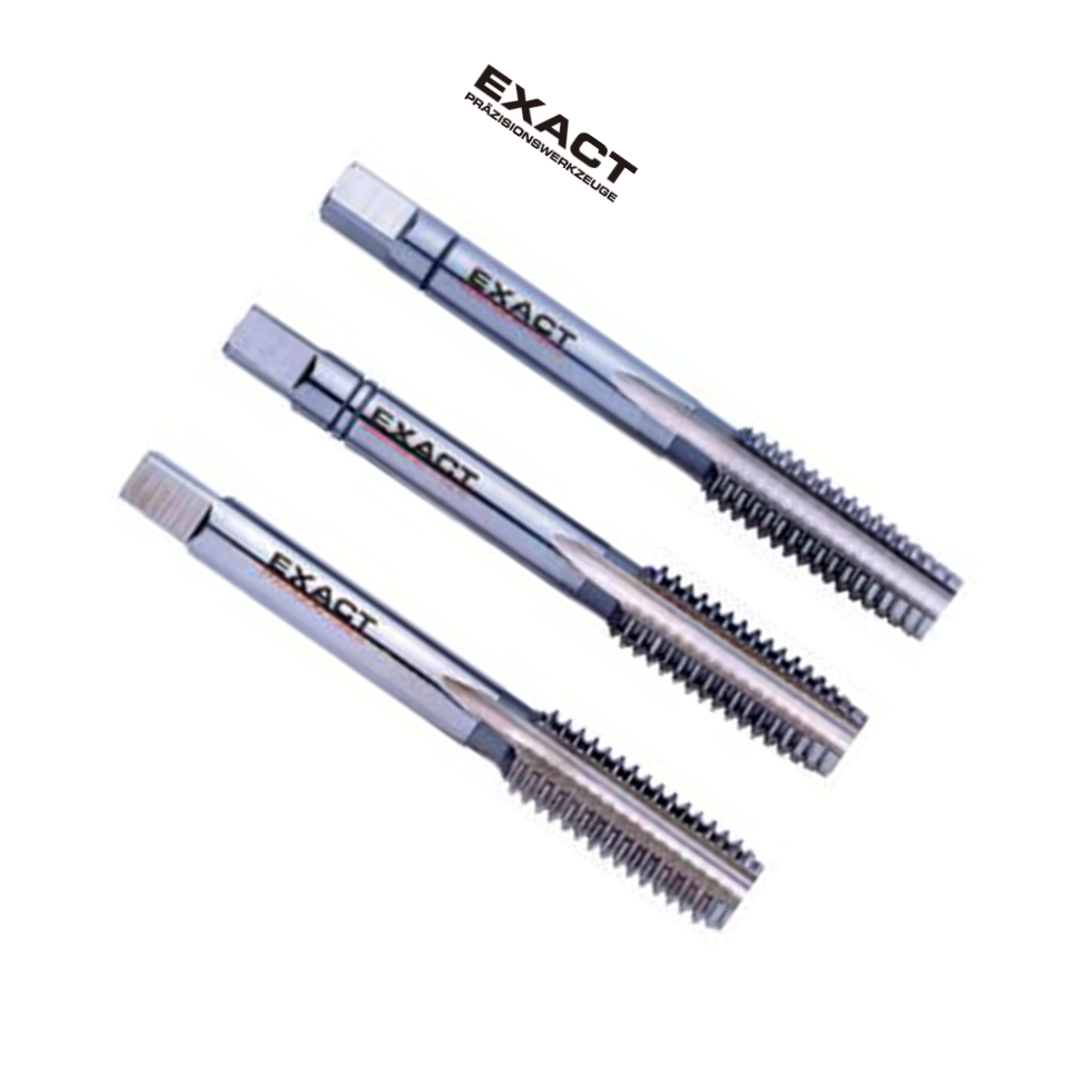 EXACT/赛特 手用丝锥 DIN352 No.8 45mm 金属加工 HSS 加工通孔和盲孔内螺纹 HSS 3.4mm Φ3.5mm 14mm No.Ⅱ001326 1个