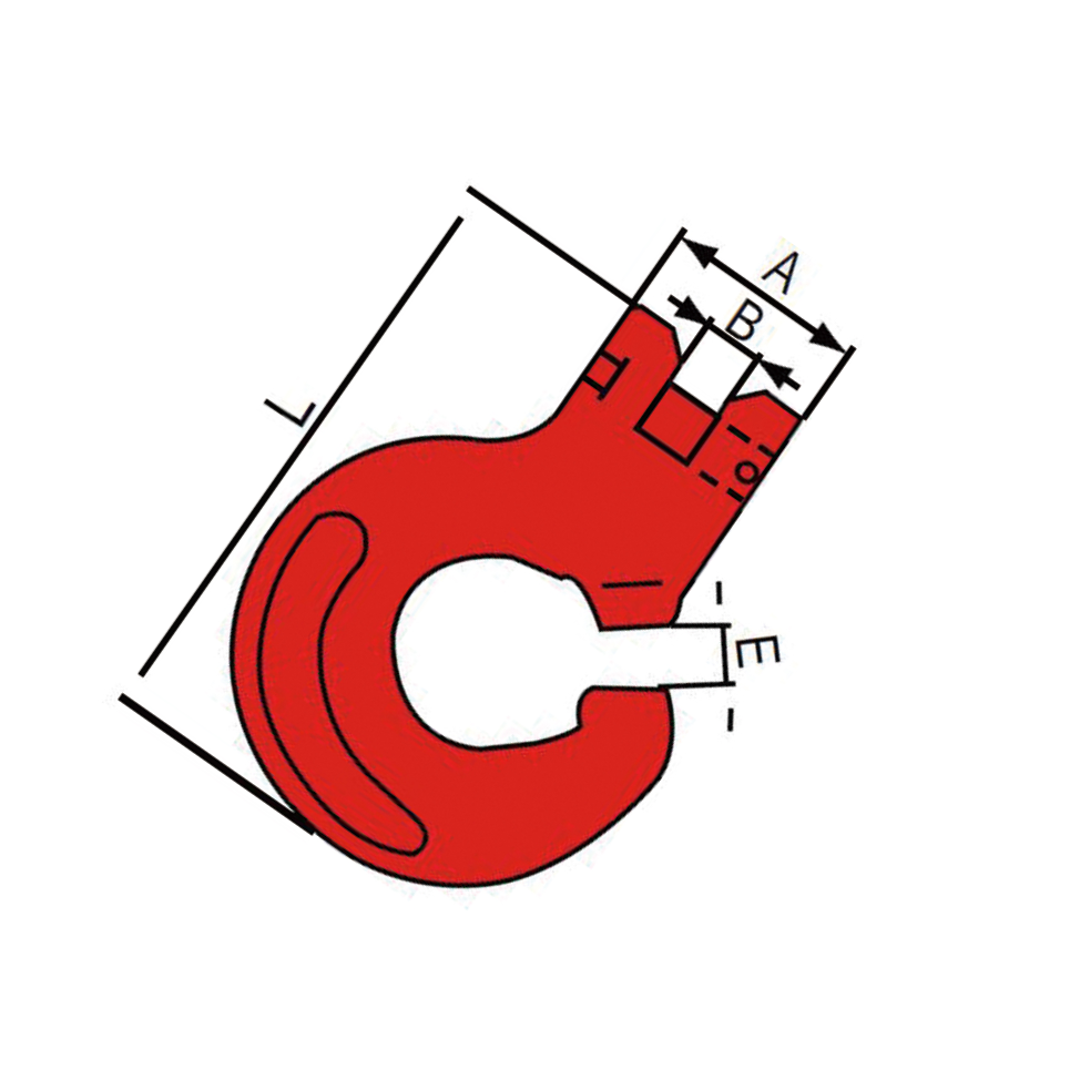 FORANT/泛特 羊角异型吊钩 羊角 3.2T 0.89Kg 12.8T 44mm 13mm 12mm 136mm 88101526 1个