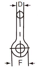 FORANT/泛特 弓形带销卸扣 弓形卸扣 0.5T 11.9mm 0.05Kg 1/4mm 7.9mm  88101553 1个
