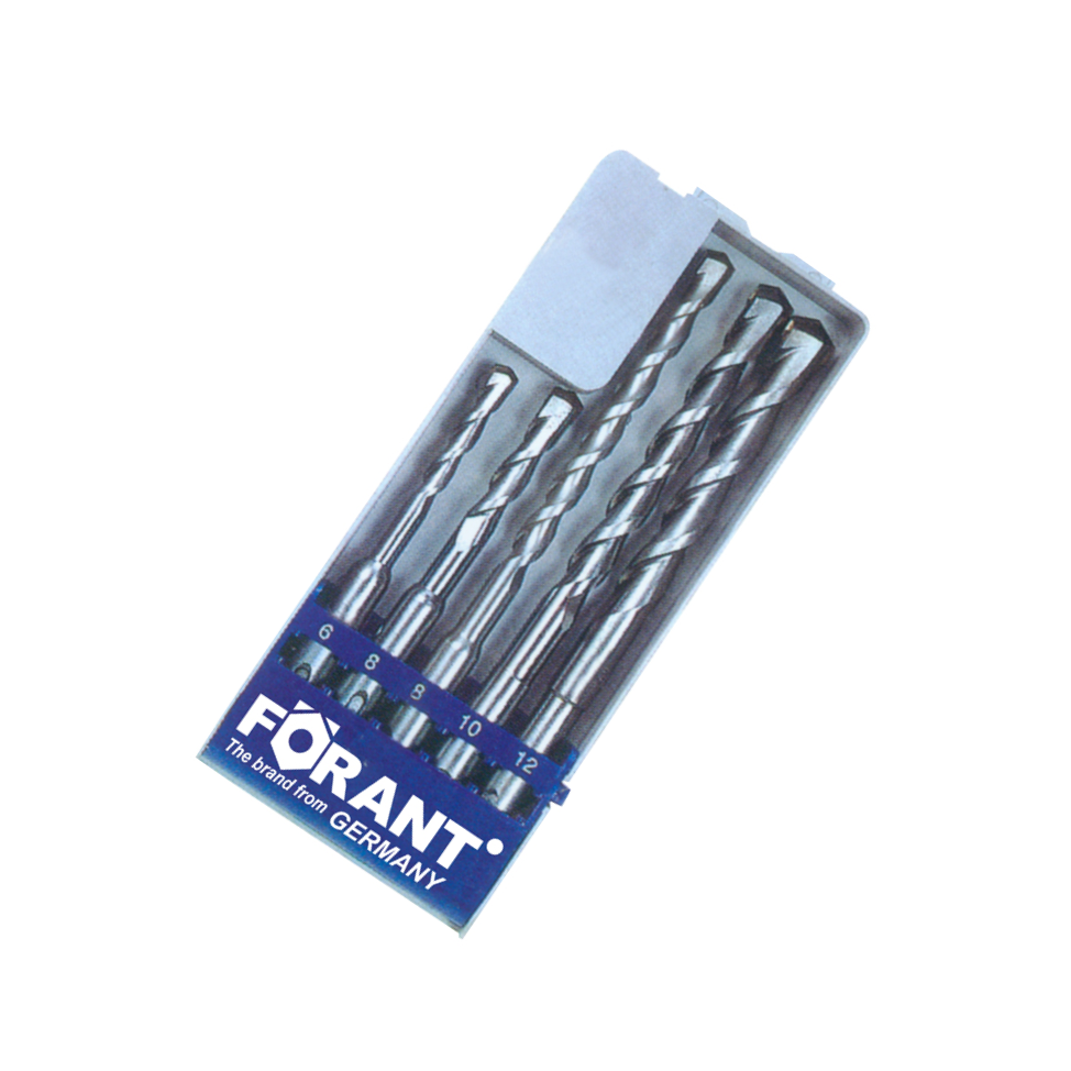 FORANT/泛特 五件套电锤钻头套装 2mm 金属加工 6,8*110/8,8,10,12*160mm 88205061 1个
