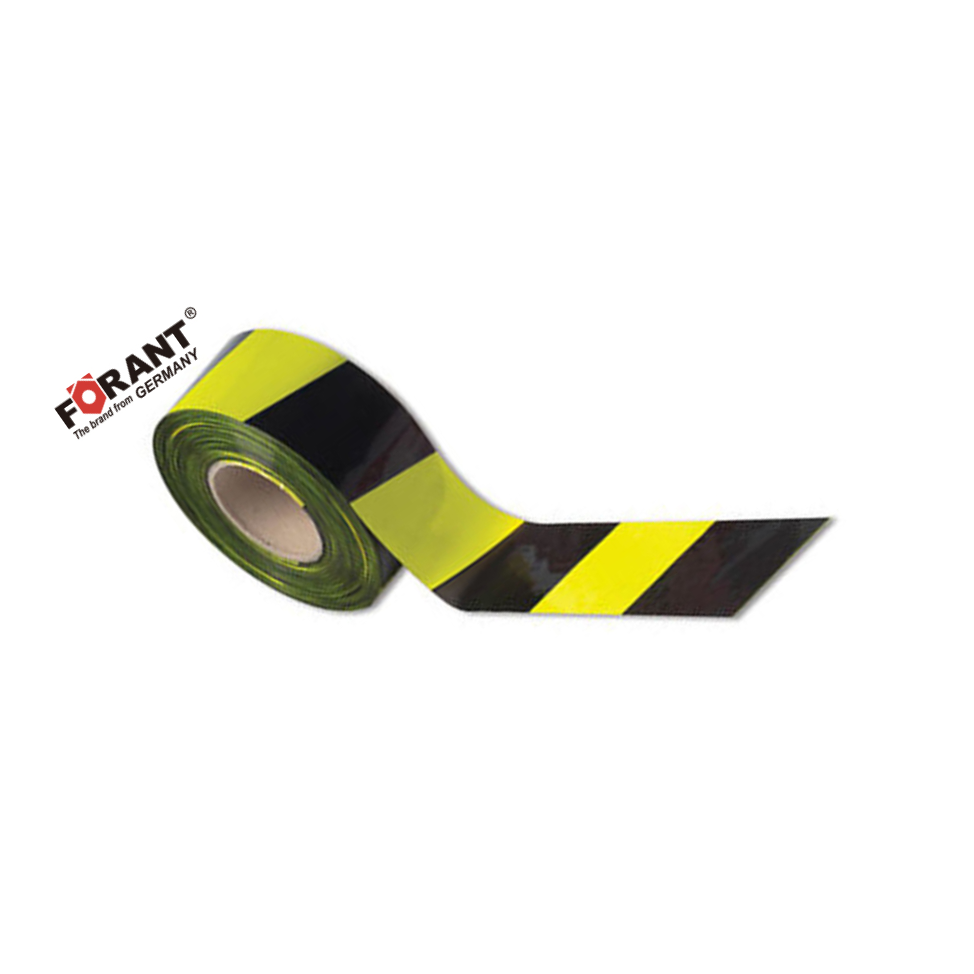 FORANT/泛特 警示隔离带 黄黑款 70mm*130m 无粘性的PE 80901803 1卷