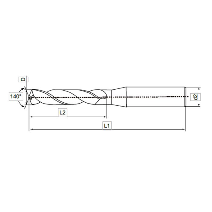 KENTA/克恩达 整体硬质合金小径多用途麻花钻 1.09mm 42mm 3mm KT6-165-617 1支