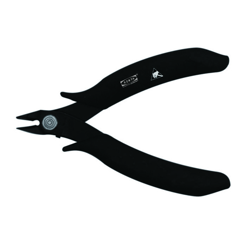 KENTA/克恩达 双重防静电柄安全挡片电子斜口钳 3*116mm KT8-256-256 1把