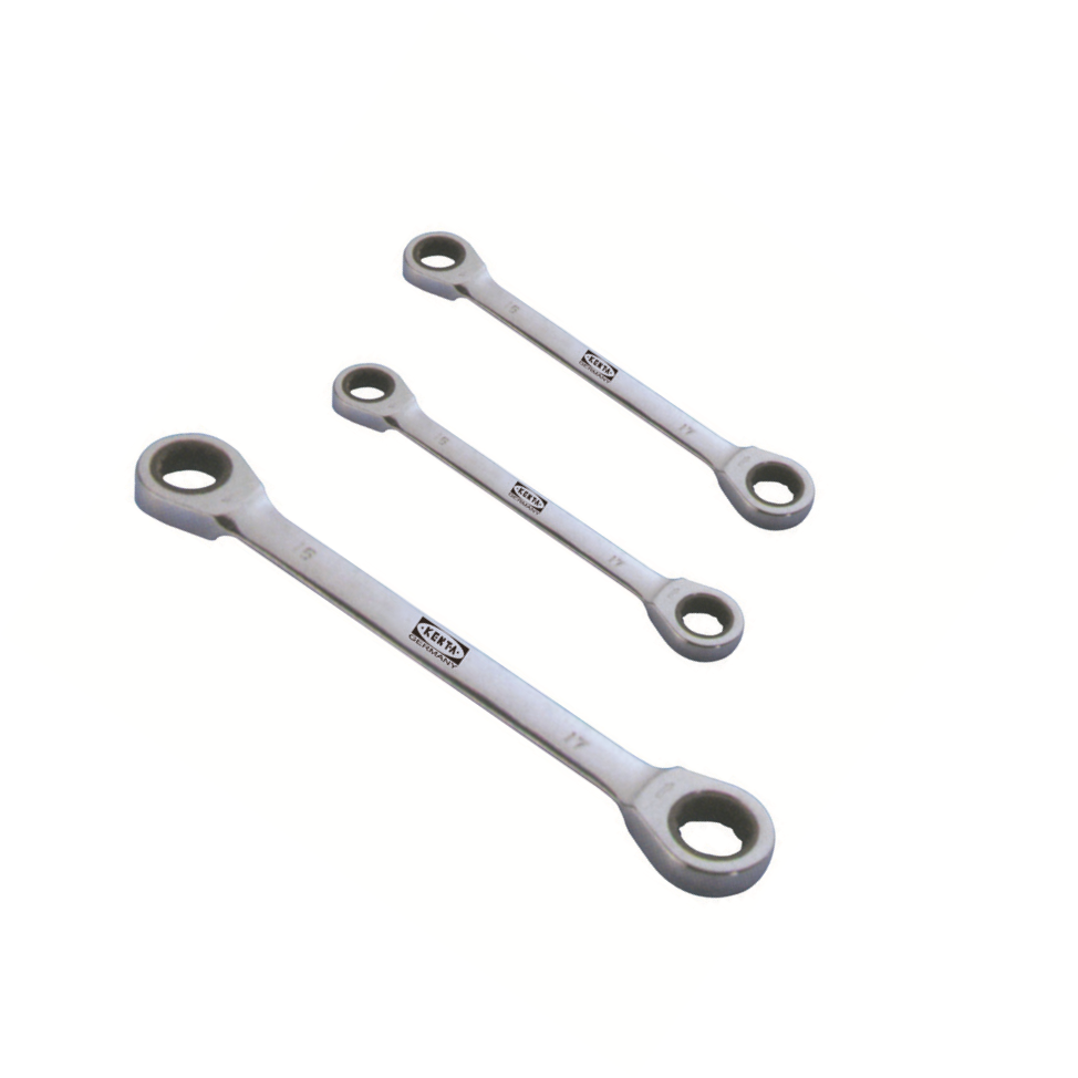 KENTA/克恩达 双梅花棘轮扳手  12*13mm 186mm KT8-501-689 1把