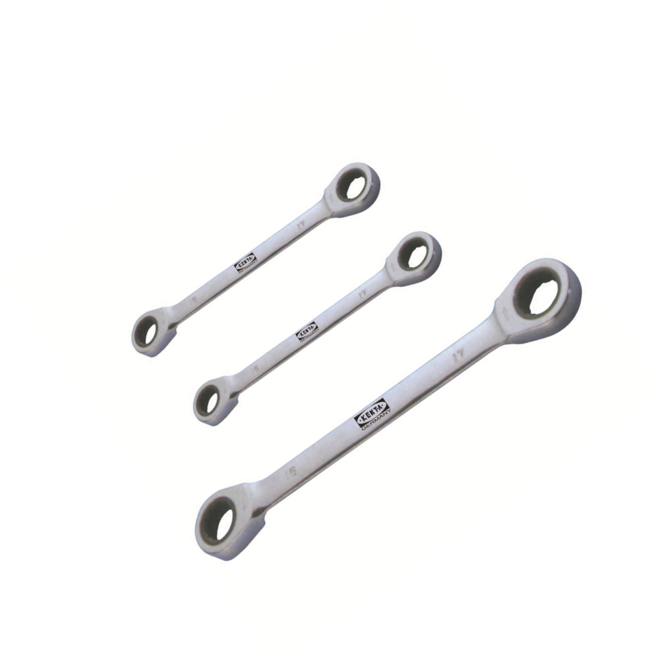 KENTA/克恩达 双梅花棘轮扳手  12*13mm 186mm KT8-501-689 1把