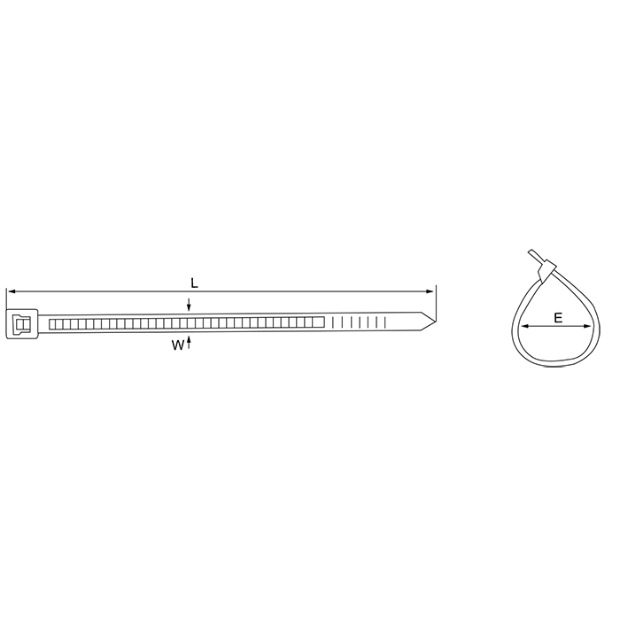 KENTA/克恩达 自锁式尼龙扎带 6" 150mm 2.5mm 35mm 8KGS 自然 自锁式 KT8-724-43 1包
