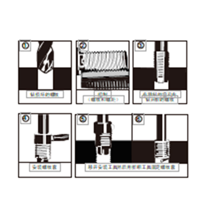 KENTA/克恩达 螺纹修复工具组套 M5*0.08 KT8-724-71 1套