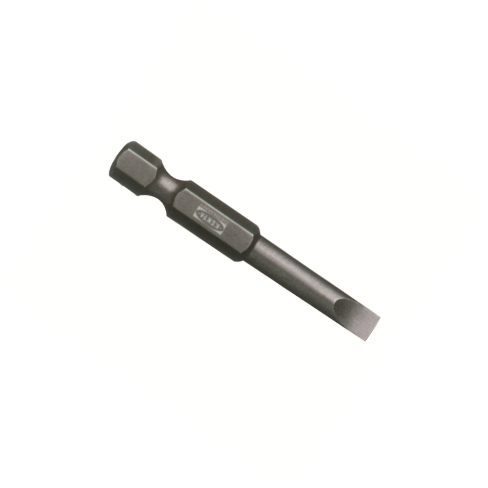 KENTA/克恩达 6.35mm系列一字形螺丝批头 SL4.5*0.7*120*6.35mm 120mm 镀镍白色 KT8-724-170 1个