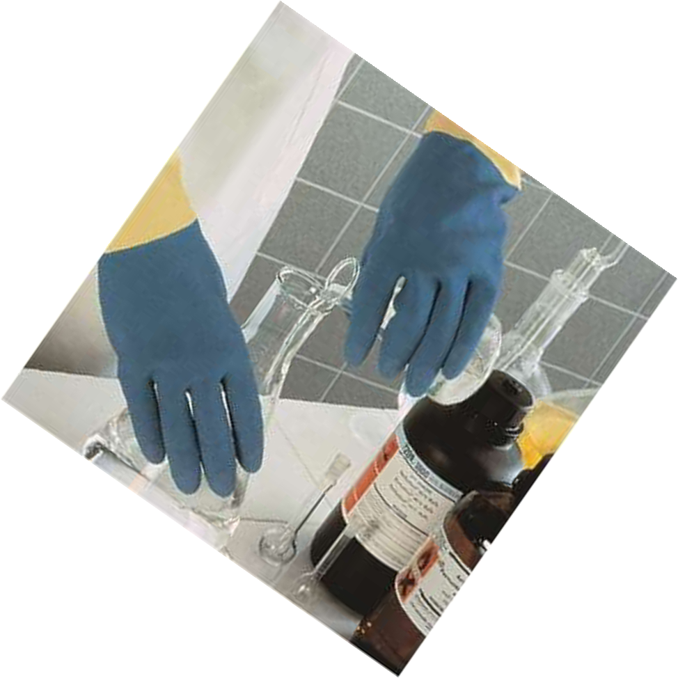 KENTA/克恩达 天然橡胶丁腈橡胶混合材料手套 蓝色/黄色 32cm  0.7mm 10" KT11-990-30 1副