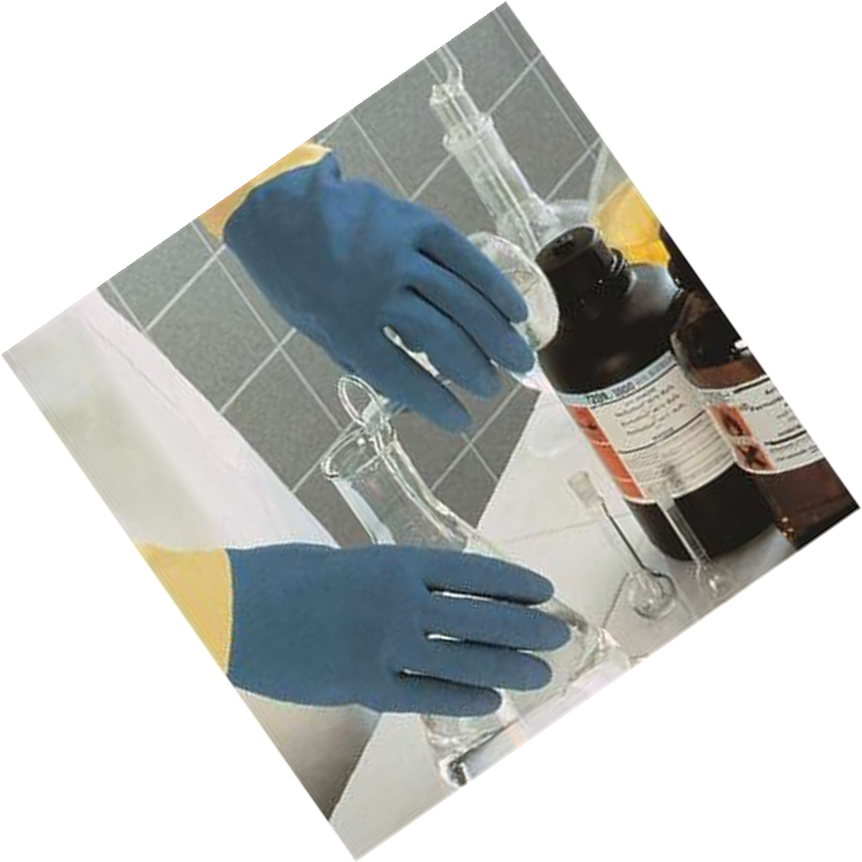 KENTA/克恩达 天然橡胶丁腈橡胶混合材料手套 蓝色/黄色 32cm  0.7mm 10" KT11-990-30 1副