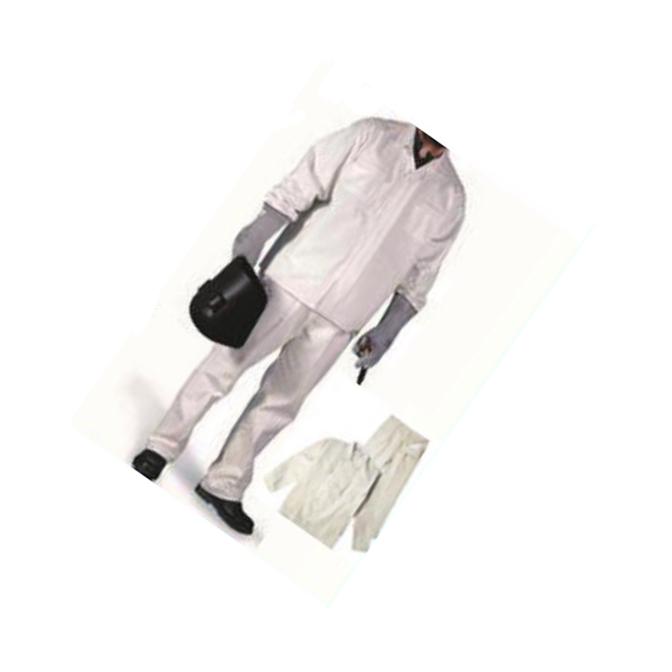 KENTA/克恩达 帆布阻燃工作服套装  White  170  170cm 121cm 88cm KT11-990-165 1套