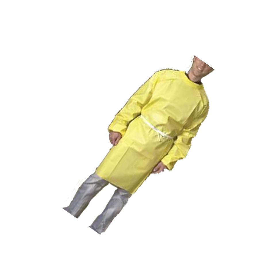 KENTA/克恩达 一次性后开式防化围裙 黄色  91cm*71cm KT11-990-172 1件
