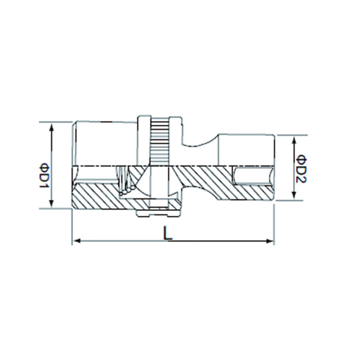 KENTA/克恩达 3/8"气动万向短套筒 13/16" 56mm 3/8" 24mm 30mm KT16-162-731 1个