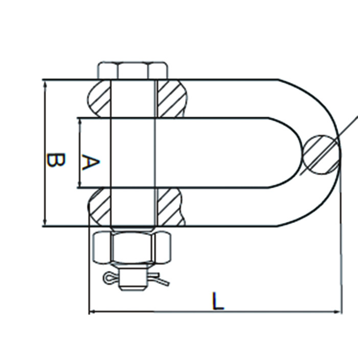 KENTA/克恩达 80级螺栓销卸扣 螺栓销卸扣 2T 0.14kg KT24-105-175 1个