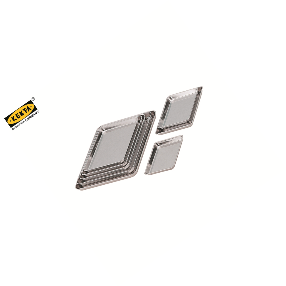 KENTA/克恩达 不锈钢方形托盘 219*153*19mm 不锈钢SUS430 KT95-101-773 1个