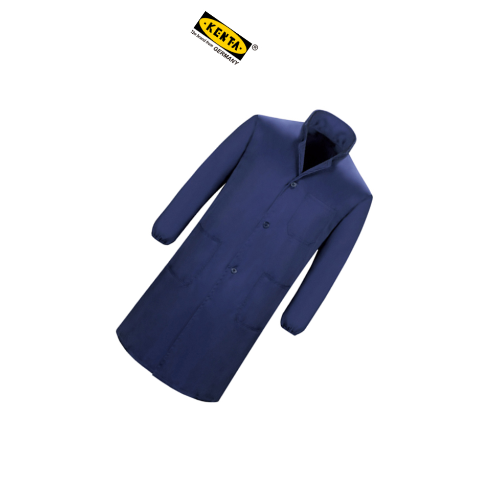 KENTA/克恩达 实验室工作服 300g 均码 深蓝色 棉 KT95-102-030 1件