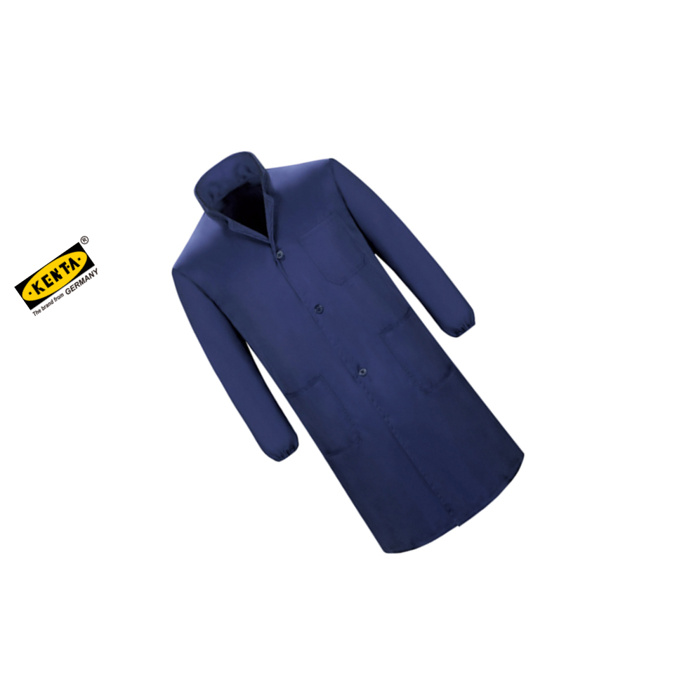 KENTA/克恩达 实验室工作服 300g 均码 深蓝色 棉 KT95-102-030 1件