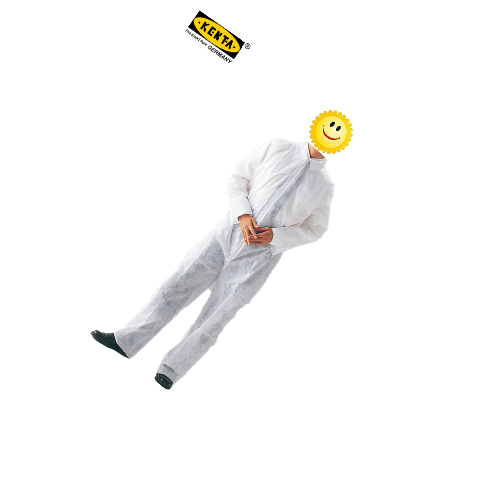 KENTA/克恩达 一次性无纺布连体服 L 白色 PP长纤维无纺布 KT95-102-055 1件