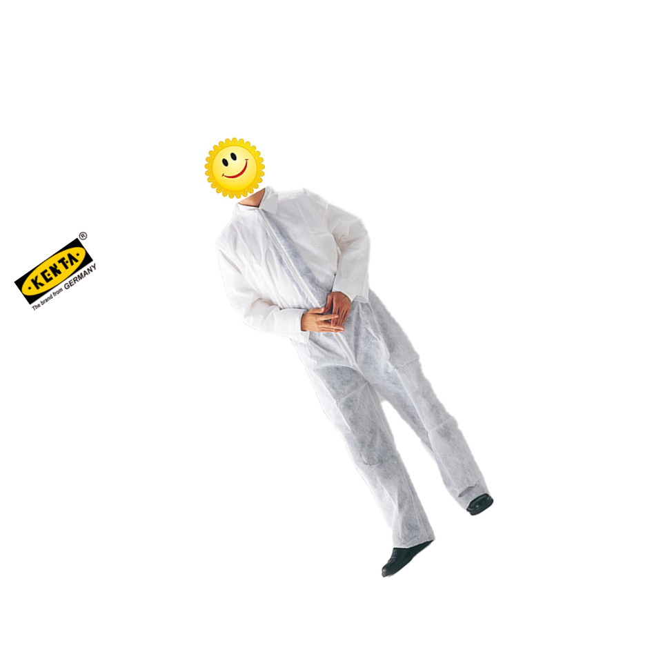 KENTA/克恩达 一次性无纺布连体服 L 白色 PP长纤维无纺布 KT95-102-055 1件