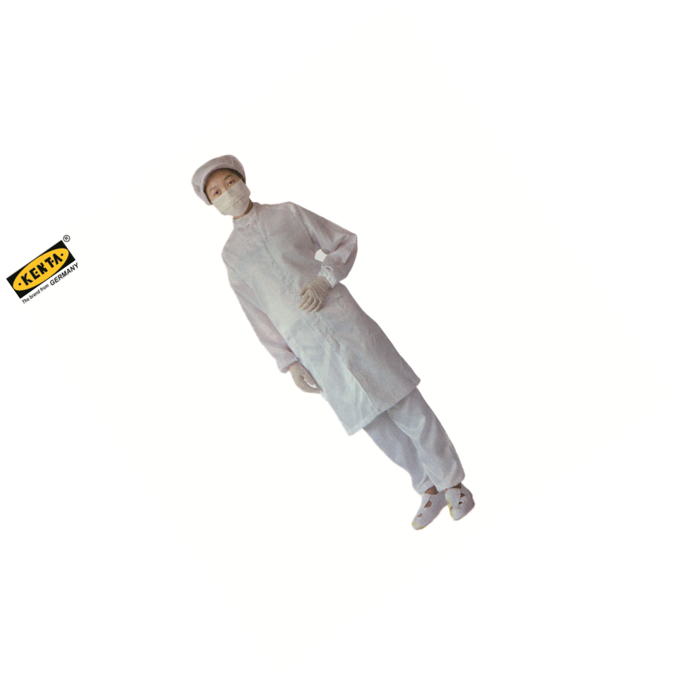 KENTA/克恩达 防静电大褂衣(圆领配拉链) L码 白色 聚酯纤维 否 是 是 SK9-900-404 1件