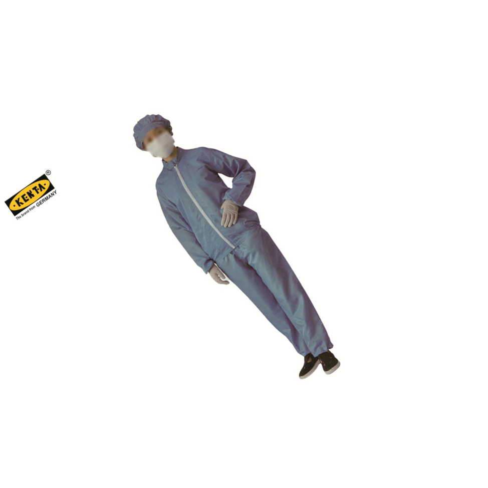 KENTA/克恩达 防静电夹克衣(圆领领袖口松紧) L 蓝 聚酯连续纤维防静电条纹布料 否 是 是 SK9-900-424 1件